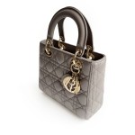 Christian Dior Lady Dior Quilted Lambskin Top Handle Bag